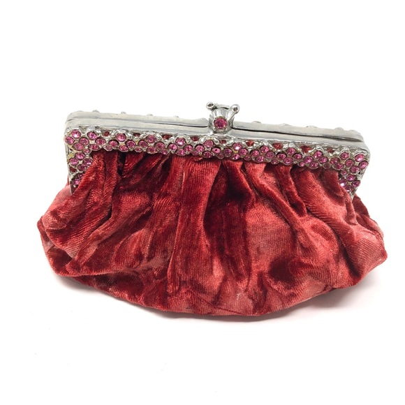 Clara Kasavina Handbags - CLARA KASAVINA velvet, Swarovski Crystals clutch